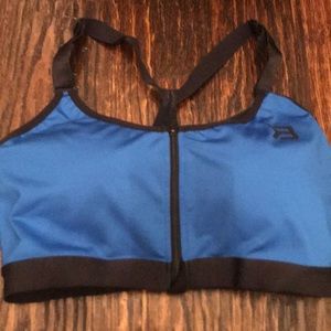 BETTER BODIES Blue and Black Sports Bra